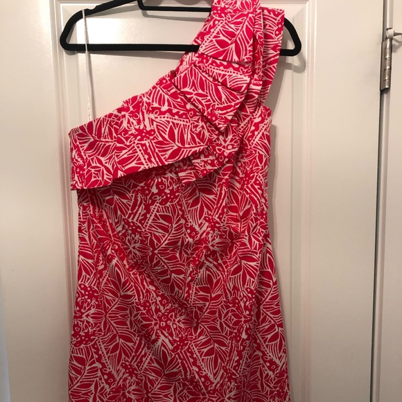 open lace back dress Lilly Pulitzer Dress NWT - Sondralee One Shoulder - Onyx